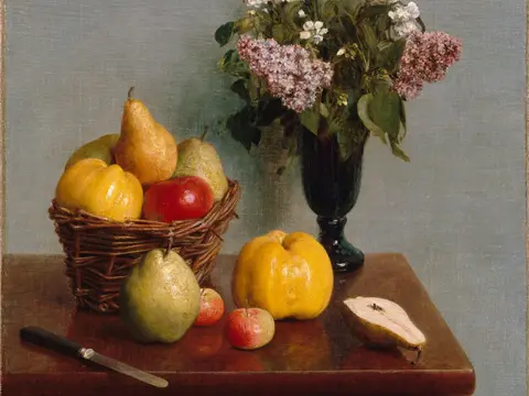 Fruit Basket and Lilacs jigsaw puzzle