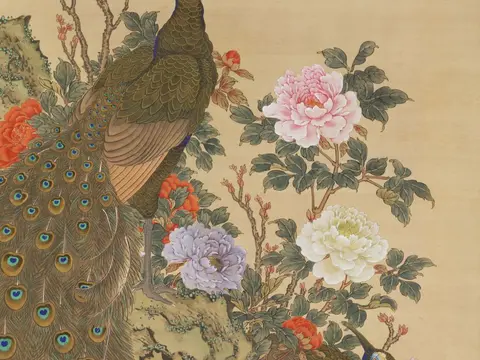 Peacocks and Peonies jigsaw puzzle