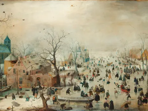 Winter Landscape with Skaters jigsaw puzzle